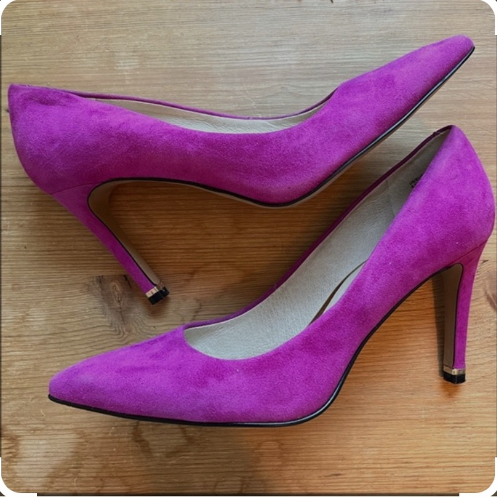 Kenneth Cole Magenta Suede Heels